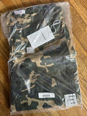 Freckled Poppy x Risen Jeans Camo Cargo Pants